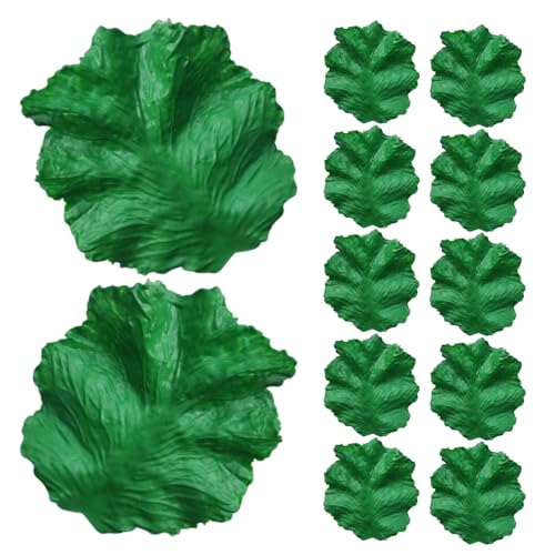 Abaodam �l�H���^�X�̗t 12�� �V�~�����[�V�����H�i���f�� PVC���t�F�C�N��� �C���e���A�����p ������ �z�[���f�R���[�V��������юʐ^�B�e