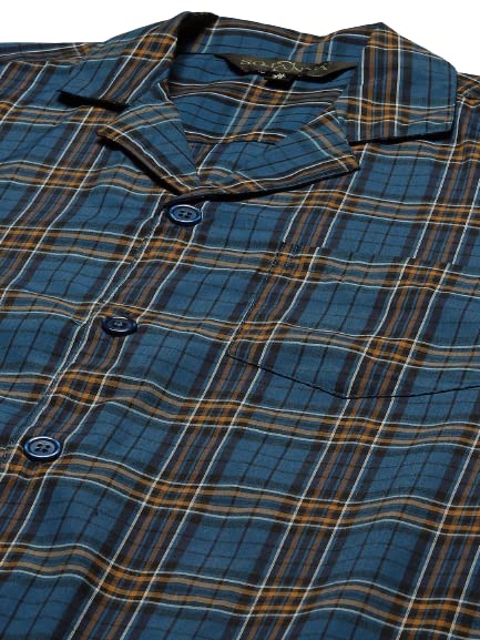 Image of SOJANYA (Since 1958 Men's Cotton Checked Nightsuit Set