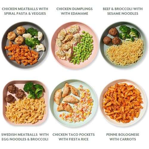 Image of Nurture Life Kids Meals, Healthy Toddler, Kid & Baby Food 6 Meal Variety Pack, Chicken Meatballs & Pasta, Taco Pockets, Freshly Made Organic Focus, Ready to Eat Meals & Snacks, Refrigerated Delivery