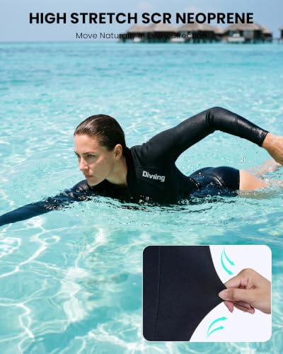 Owntop Women Wetsuit Top, Chaqueta térmica de neopreno 2mm miniatura 5
