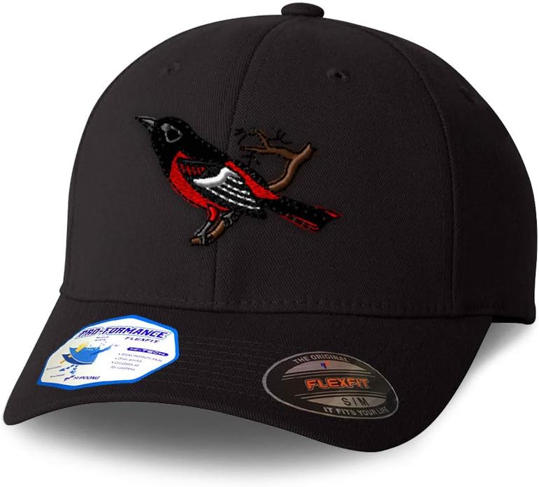 Flexfit Hats for Men & Women Animal Bird Wildlife Baltimore Oriole