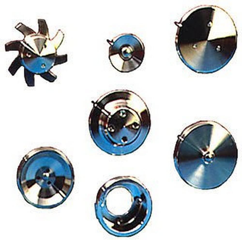 March Performance 1610 Performance Series Clear Powdercoat Aluminum V-Belt Pulley Kit - Set of 3