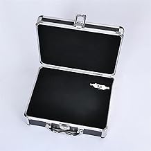 Caixa organizadora de ferramentas caixa de ferramentas caixa de ferramentas de liga de alumínio estojo de segurança hermético caixa de instrumentos caixa com trava com espuma pré-cortada caixa de ferramentas de hardware caixa organizadora (cor: caixa preta sem espuma, tamanho: