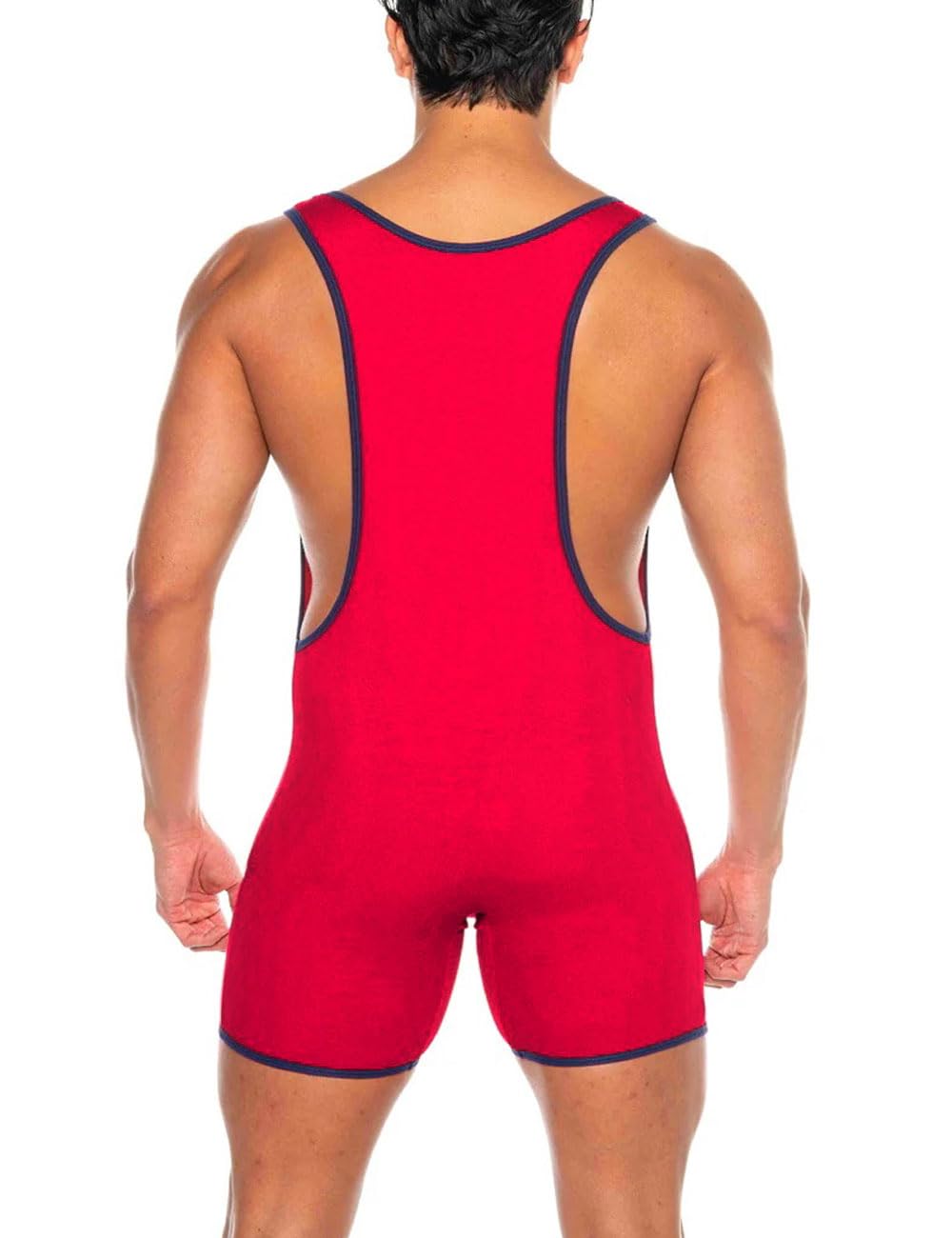 Camiseta de Lucha Libre Deportes Escote Profundo Body Overoles