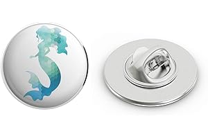 Breathtaking Ocean's Embrace: Abstract Mermaid Pins