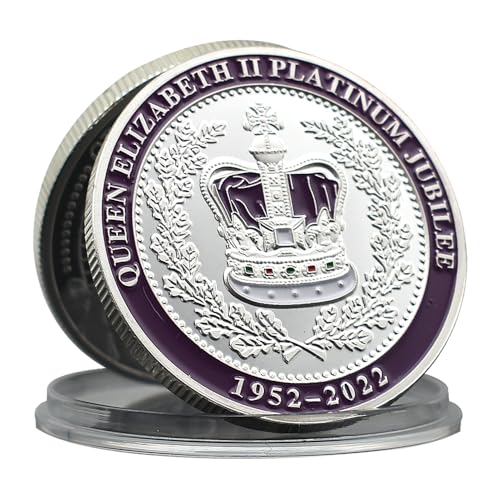 British 1922-2022 Queen Elizabeth II Jubilee Commemorative Coin 50th Anniversary of Coronation Challenge Coin