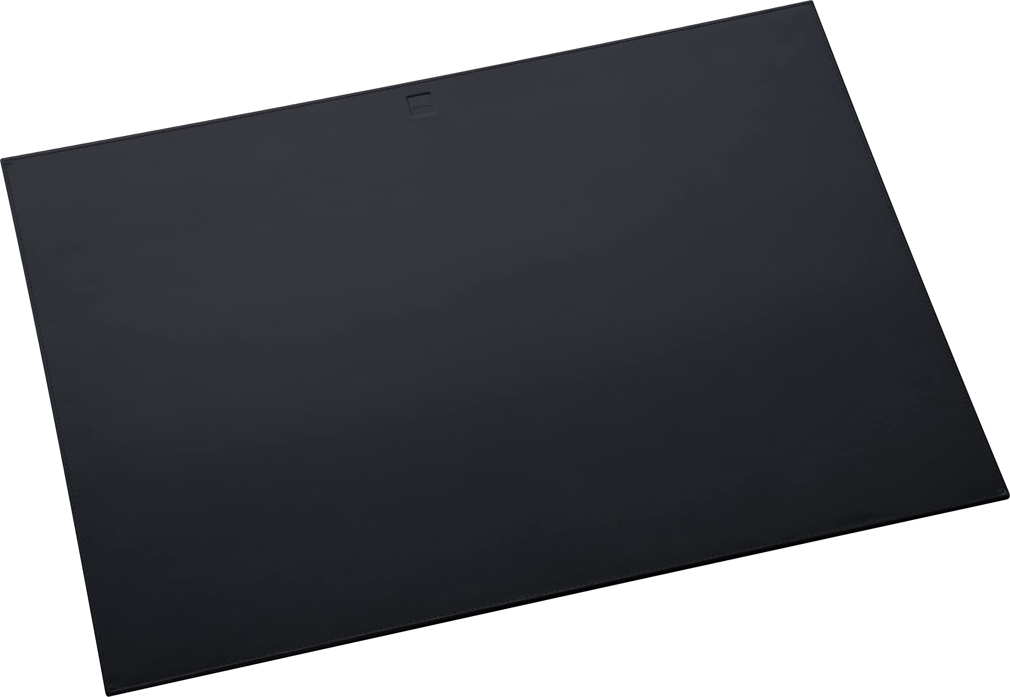 helit H2524095 - Tappetino da scrivania "the flat mat" in pelle nera | 700 x 500 mm, tappetino da scrivania in pelle