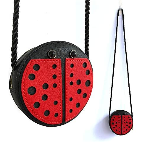 JienClound Little Girl Purses Cute Ladybug Shoulder Messenger Bag Accessories Dress 4.13 * 1.65 inches(10.5 * 4.2cm) Cover