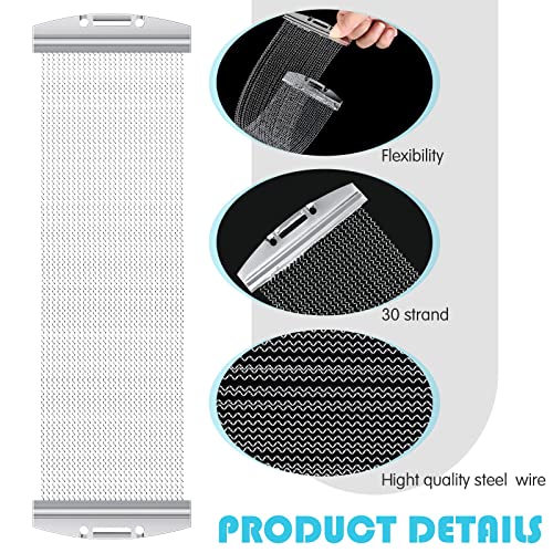 10 Pcs 30 Strand Steel Snare Drum Wire Straps Sets, Including 2 Pcs Snare Wires And 8 Pcs Transparent Snare Wire Straps Snare Drum Accessories For 14 Inch Snare Drums Parts Replace #TOP2