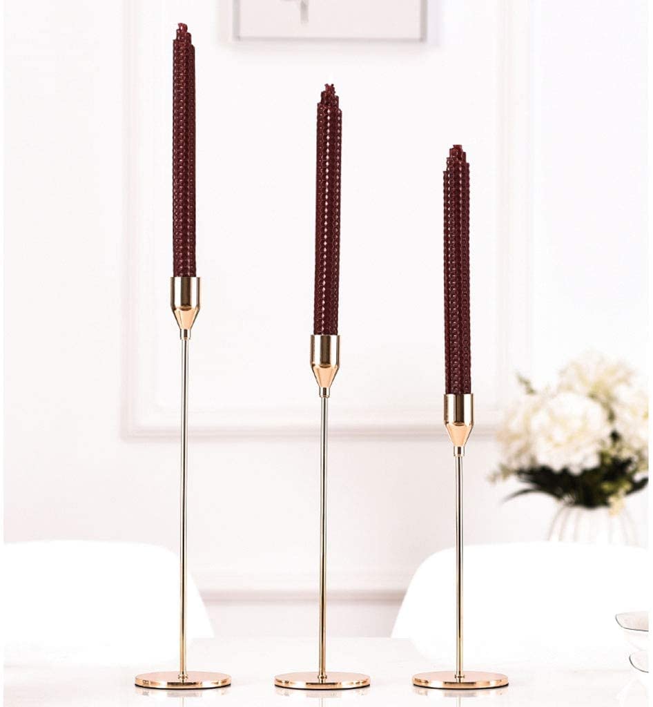 Portacandele in metallo unico, candeliere di lusso europeo di moda per matrimonio tavolo di Natale decorazione domestica candeliere regalo