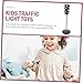 Yardwe Traffic Light Model Interactive Cognitive Traffic Signal Plaything for Early Learning Bright Colors Engaging Design Promotes Safety Awareness