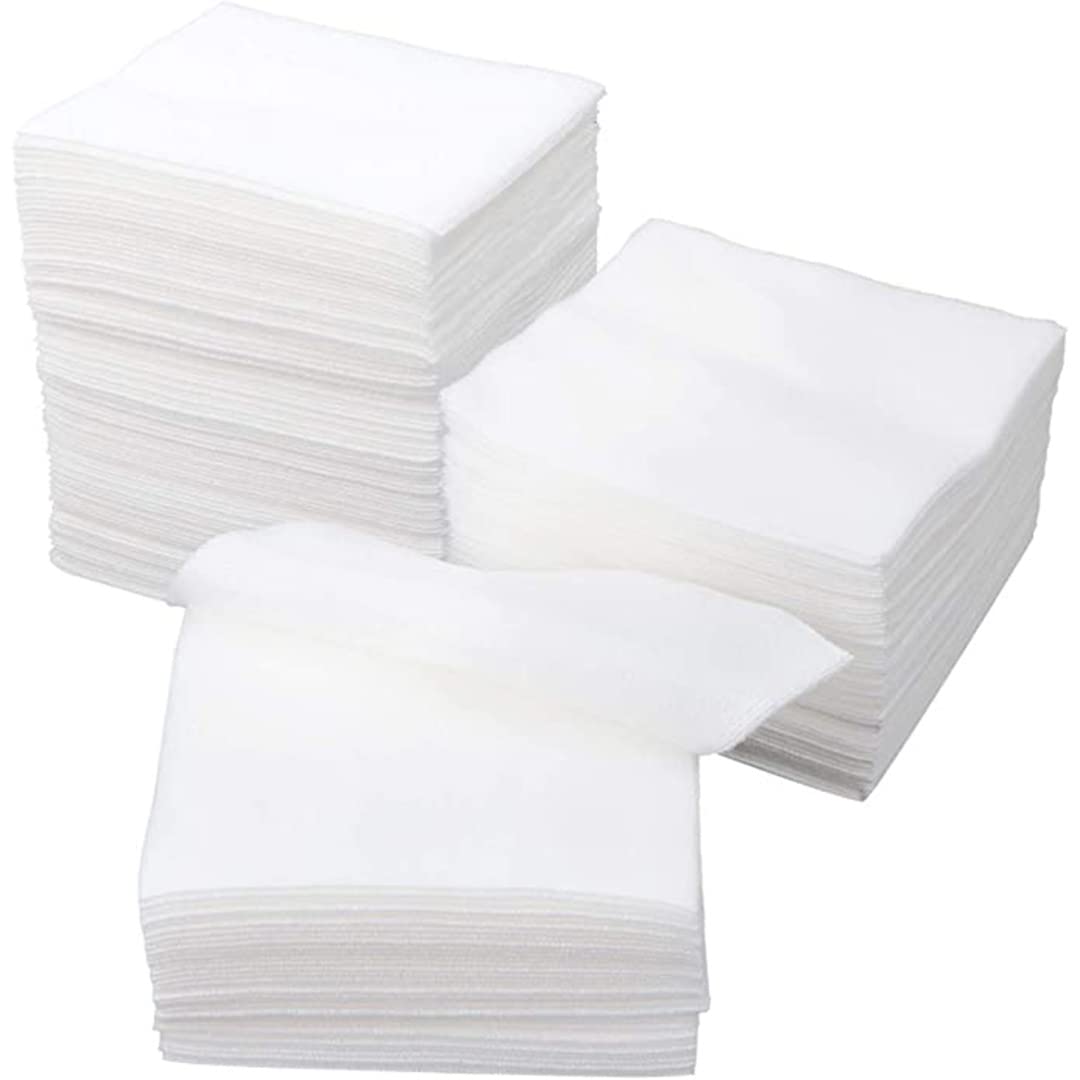 100pcs Non-Woven Gauze Swabs, 5x5cm, 10x10cm Expansion, 4 Ply, White, 0.05kg, 100 Count, Sterile, Wound Dressing, Professional & Home First Aid Kit