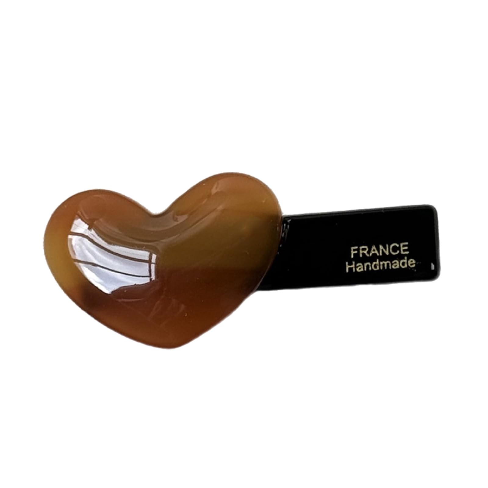 YUXITA Sweet Acetate Love Heart Side Hair Clip Strong Hold For Women Everyday Styling And Special Occasion