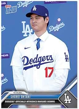 Amazon.co.jp: 【限定品】topps card 大谷翔平 ドジャース 入団