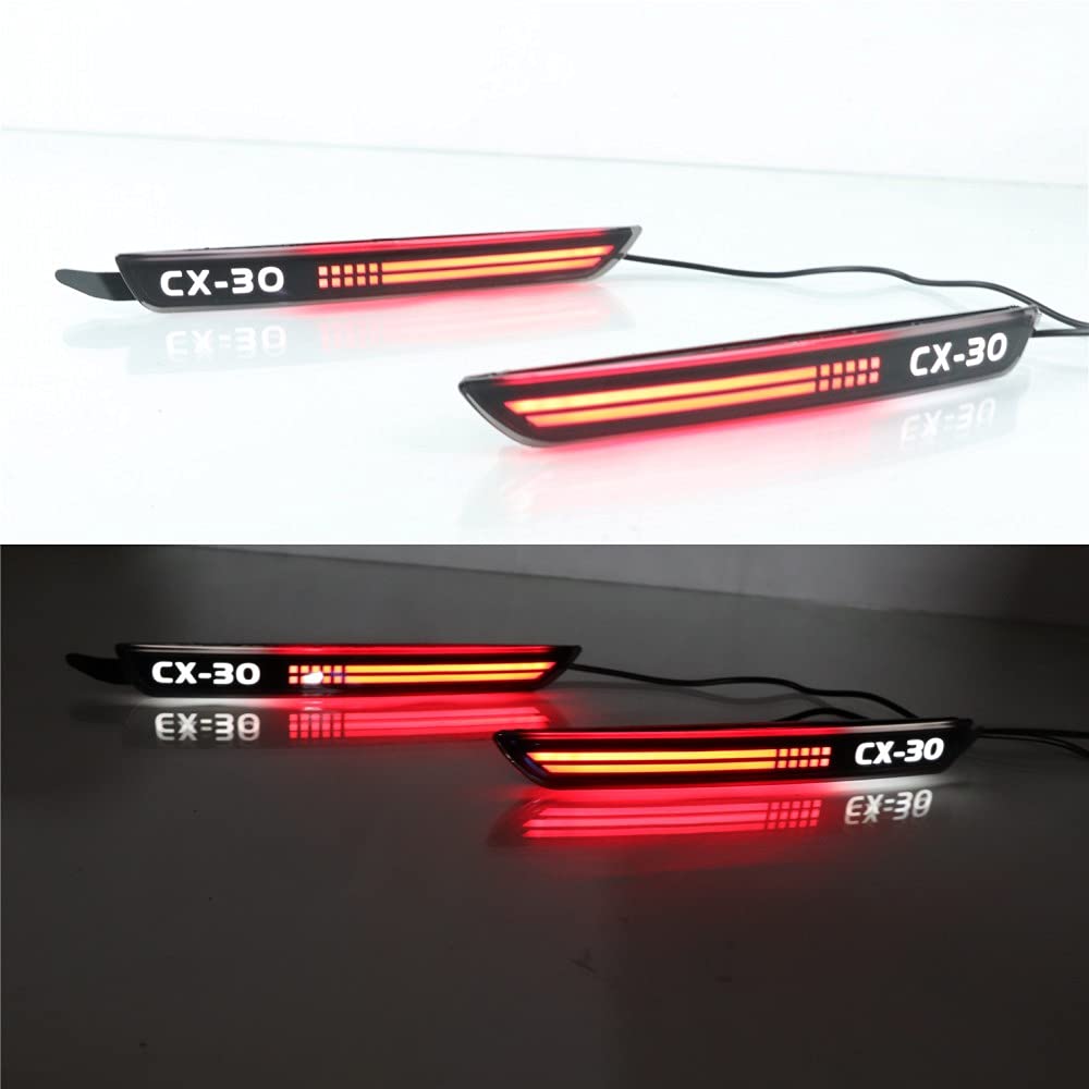 Luci di stop a LED per Mazda CX-30 2020 2021 2022, Luce di stop a LED + luce di guida notturna a scansione DRL + indicatori di direzione streamer