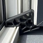 Generic – 4 x Fenster-Türstopper, strapazierfähig, rutschfest, Keilpol