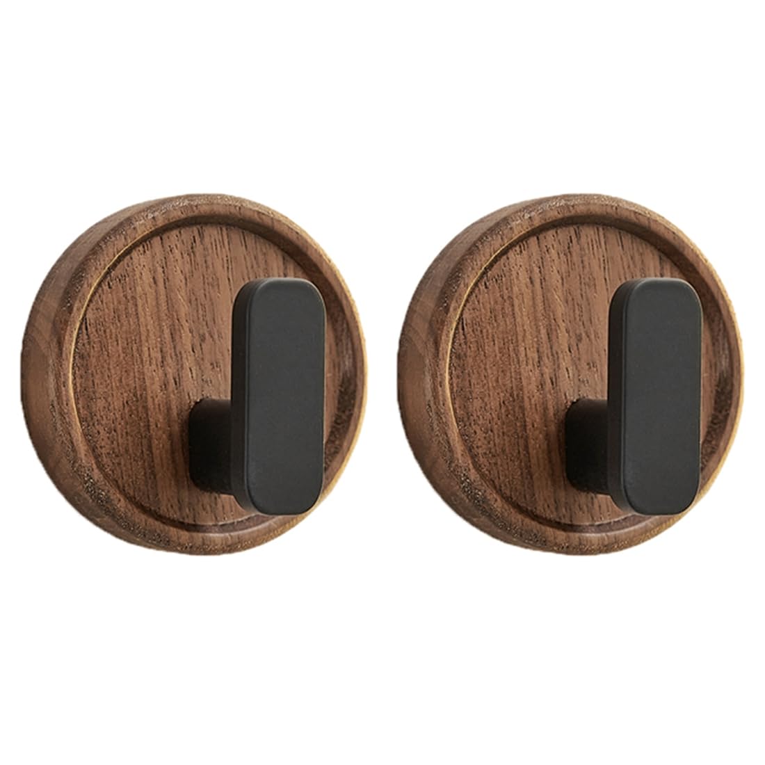 Hndhbfgrt Rustproof Wooden Towel Hook Walnut Robe Hook Clothes Coat Hanger Household Decoration Bathroom Accessories