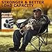 Lilypelle Oversized Heated Camping & Patio Lounge Chairs - 3 Heat Levels, Portable Folding Moon Saucer Chair for Outdoors & Camping