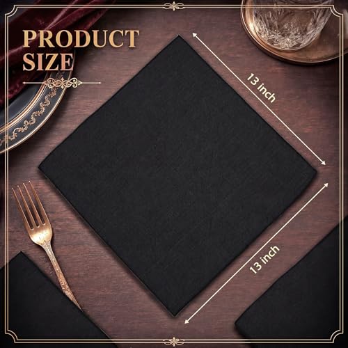 Image of Leinuosen 100 Pack Handkerchiefs Bulk Men's Handkerchiefs Cotton Classic Hankies Pocket Square Towel for Wedding Party