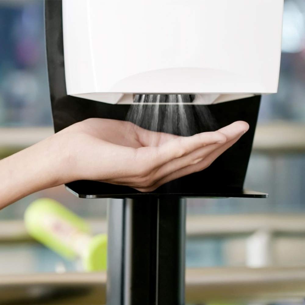 Desinfektionsspender Mit Sensor 1000ml Automatischer Desinfektionssäule Stehend Desinfektionsflüssigkeit Händedesinfektion Spender Sensor Höhenverstellbar Für Läden, Hotels, Höhenverstellbar