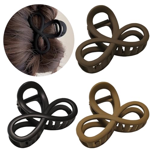 Markuii Pinces à cheveux 3.3 po, moyennes incassables, 3 paires