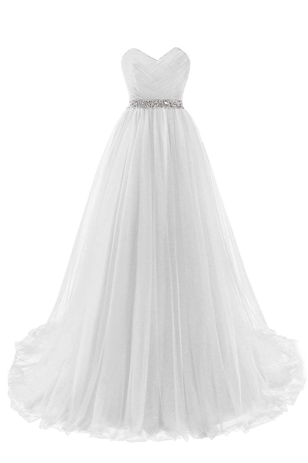 Misshow Abendkleid / Bustierkleid lang, sexy, mit Pailletten aus Chiffon, 32-46 Gr. 44
