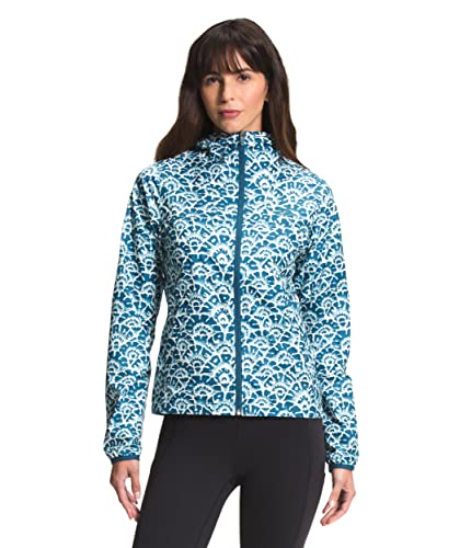The North Face Jaqueta feminina Cyclone, estampa floral Monterey Blue Ashbury, G