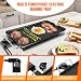 1500W Electric Grill BBQ Griddle， Large Teppanyaki Hot Plate ，5 Temp Control ，Premium Ceramic Coating & One-Minute Clean – Large Teppanyaki Hot Plate for Family BBQs, Flats and Balconies