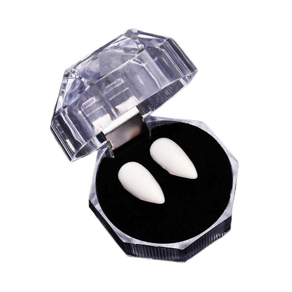 Halloween False Teeth Vampire Fangs Zombie Teeth Cosplay Costume Props 19mm