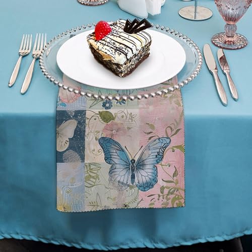 Servilletas de tela reutilizables set de 2 con diseño floral miniatura 4