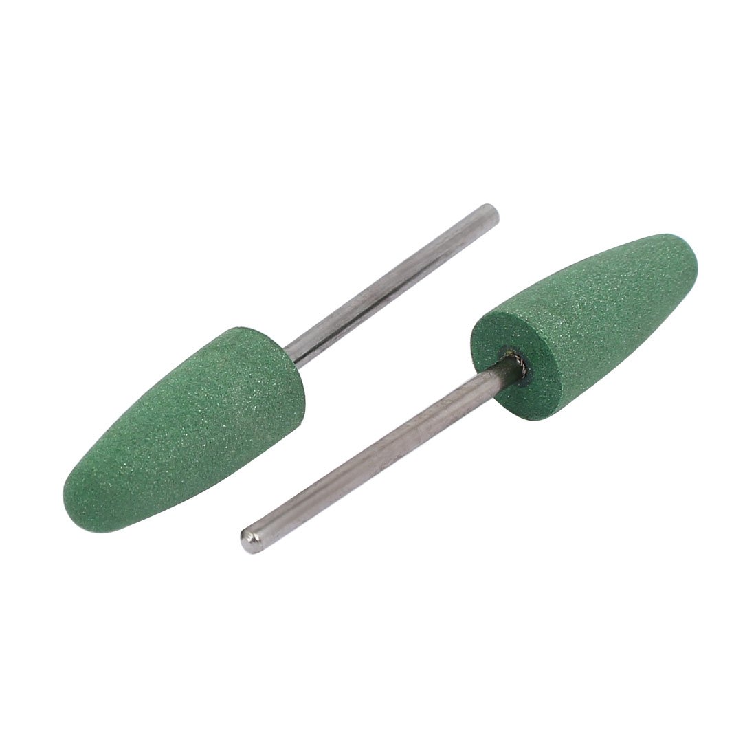 Aexit 2.35mm Drill Hole Abrasives 10mm Dia Silicon Head Cone Shape Polishing Mounted Point Green 2pcs Model:81as399qo76
