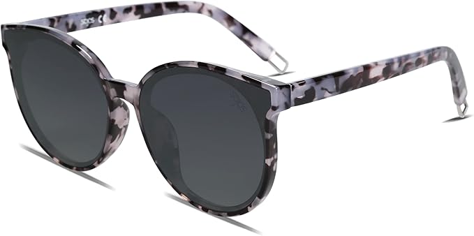 SOJOS Fashion Round Sunglasses for Women Men Oversized Vintage Shades SJ2057