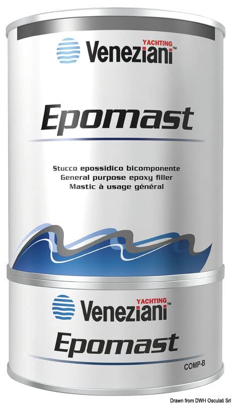Veneziani - Stucco bicomponente Epomast Grigio Chiaro - 65.018.00 - Grigio