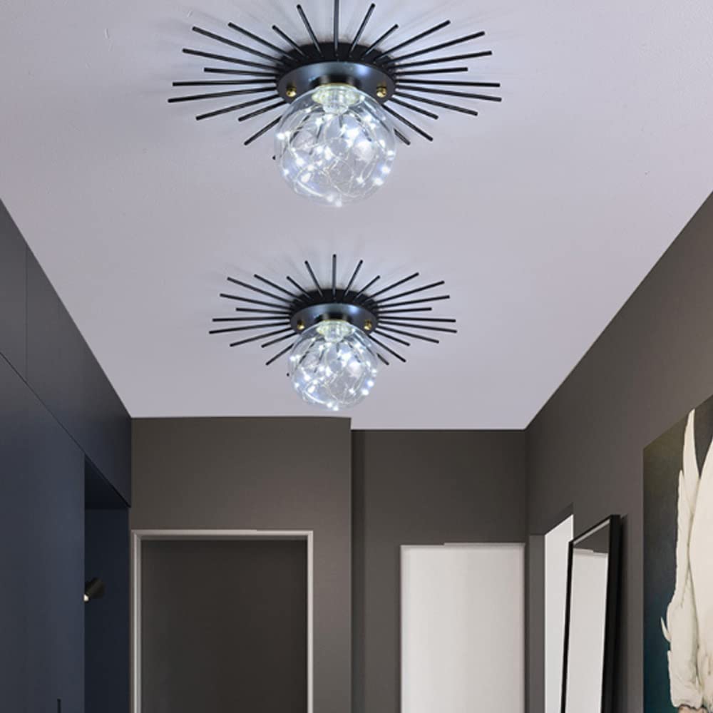 Lámpara de pared con pantalla de vidrio, lámpara de pared Moderna geométrica de Oro nórdico, adecuada para dormitorio, mesita de Noche, Sala de estar, comedor, entrada, comedor, lámpara de Par