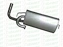 IZAWIT 19.039 Endschalldämpfer Hinten Kompatibel mit MITSUBISHI ASX GAW
