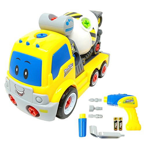 Think Gizmos Kit Smontabile per Bambini - Crea Il Tuo Kit di Giocattoli per Ragazzi e Ragazze di 3 4 5 6 7 8 + (Betoniera)