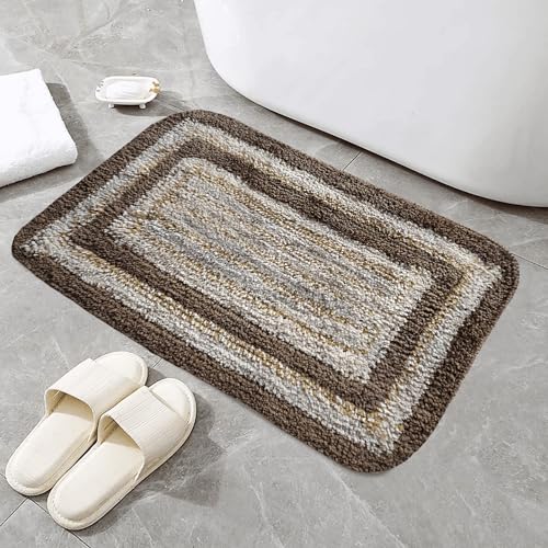 Image of Door Mats for Home | Door Mats for Home Entrance | Door Mat for Bathroom| Soft & Super Absorbent Mats for Shower | Washable, Non-Slip & Quick-Drying Mats (Pack of 2) (Multicolor 7)
