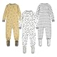 Huggies Little Hugs Baby - Jungen Snug Coveralls (3-Pack) & Toddler Sleepers, Gris/Ochre/Off White, 24 Monate EU