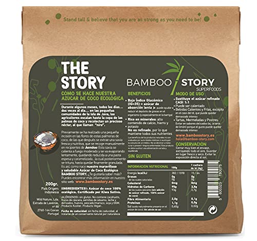 Azúcar de Coco BAMBOO STORY Ecológico Y Bio 200gr. - Imagen 4