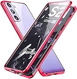 ①La funda para teléfono móvil está especialmente diseñada para Samsung Galaxy S21 FE 4G/5G; el cristal transparente es perfecto para la visualización y conserva la apariencia original de tu teléfono móvil (Nota: retira el protector de pantalla antes de usar)