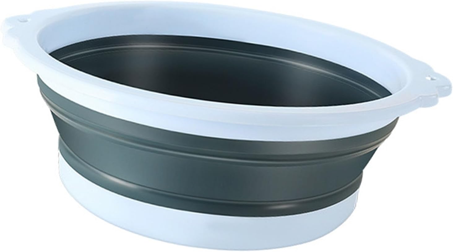 Collapsible Wash Basin, Outdoor Foldable Sink Tub Wash Dish Basin Round Washing Basket for Washing Clothes Dormitory Laundry Travel Camping Hiking (Small Size)