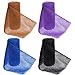 4 Pcs African Exfoliating Net, Fengek 31.5 Inch African Long Body Net Sponges Skin Back Scrubber for Daily Shower Bathing Exfoliating (Multicolor 1)