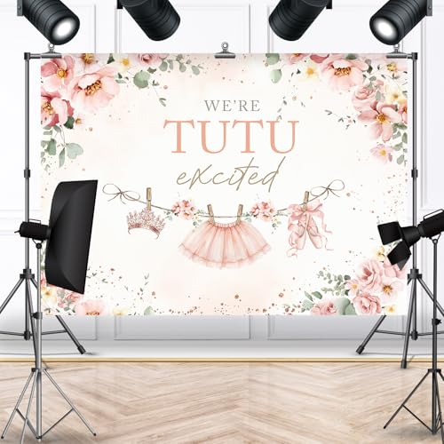 Fondo Fotográfico Baby Shower Tutu Rosa 7x5ft miniatura 4