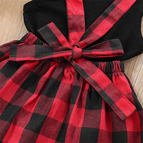 EDOTON Vestito Cinghia Maglietta Ragazze Primavera...