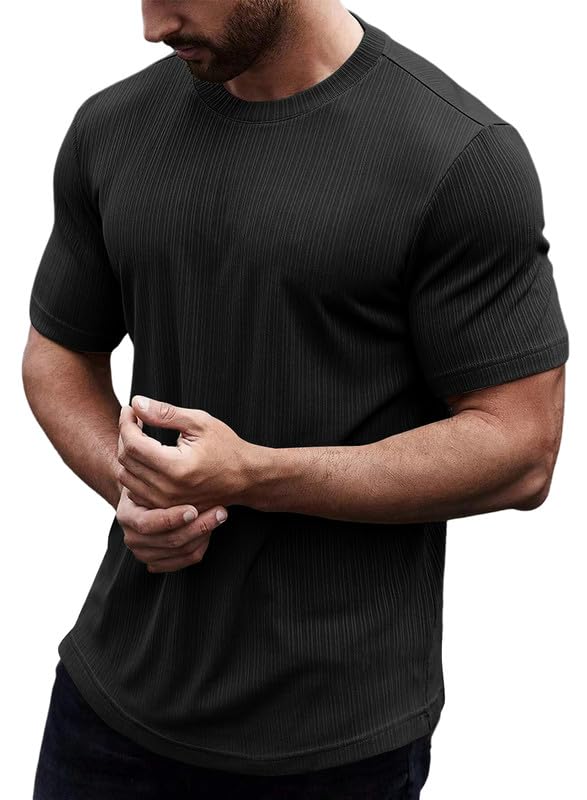 Men's Gym Workout Muscle-Fit Tee Shirts