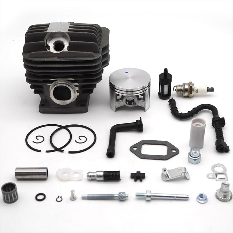 Części do kosiarki 52MM tłok cylindra filtr oleju opałowego linia regulator węża napinacz zestaw do Stihl 046 MS460 MS 460 ogród części zamienne piły łańcuchowej
