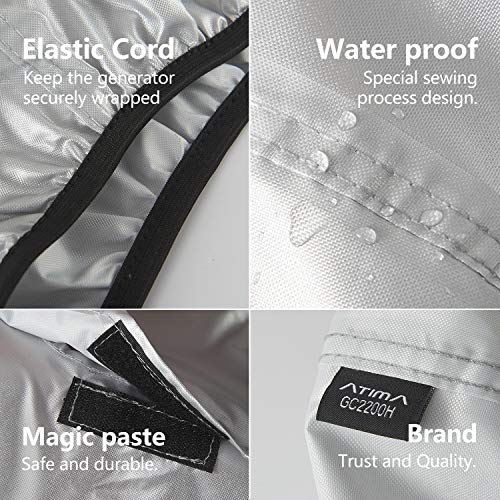 Atima Storage Cover for Westinghouse WH2200iXLT iGen 2200 Generac 7117 GP2200I Rainier R2200i Power Equipment Waterproof Cover