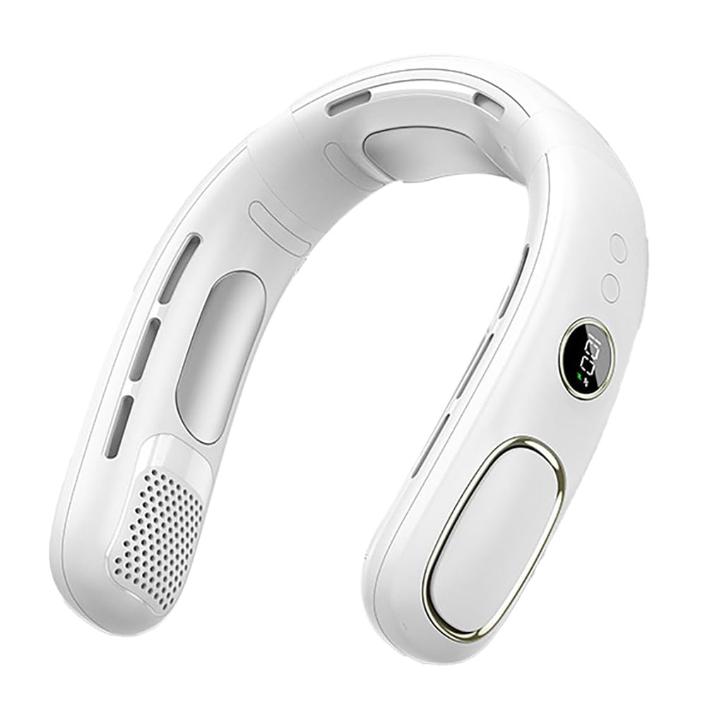 Refroidisseur de cou rechargeable et ventilateur de cou blanc pour temps chaud
