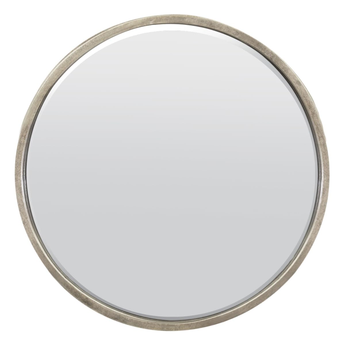 Mirroroutlet Silver Milton Manor Large Circular Bevelled Round Wall Mirror 80Cm X 80Cm 2Ft7 X 2Ft7
