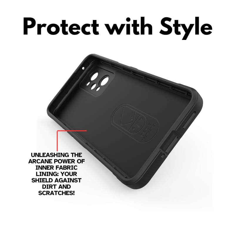 Image of Coko Back Case Cover for Realme GT Neo 2 5G, Compatible for Realme GT Neo 2 5G Back Case Cover, Matte Case with Inner Lining, Liquid Silicon Magic Case with Side Grip Camera Protection (TPU, Black)